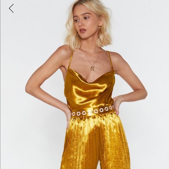 Nasty Gal Tops - Nasty Gal Gold Cami